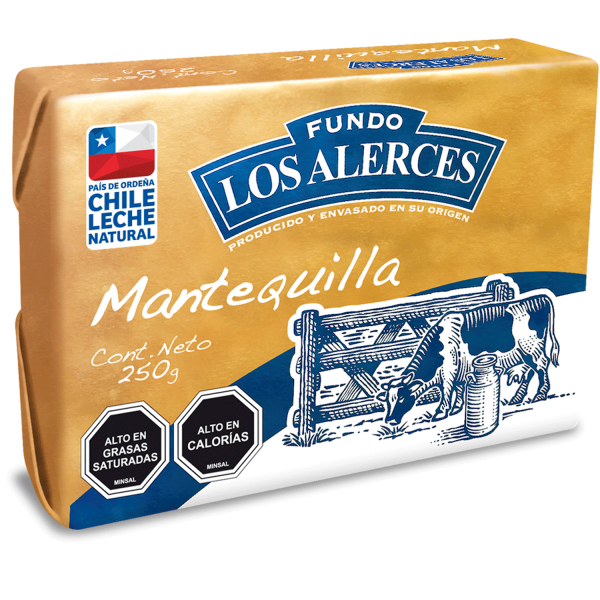 MANTEQUILLA LOS ALERCES 250 GRS